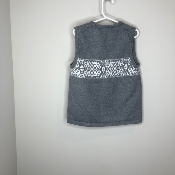 Hanna Anderson boys sweater vest gray 130 (8) - Picture 2 of 3